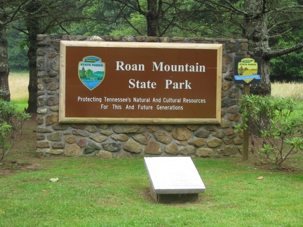 Doe River 28Jun09  1  - Roan Mountain Sign